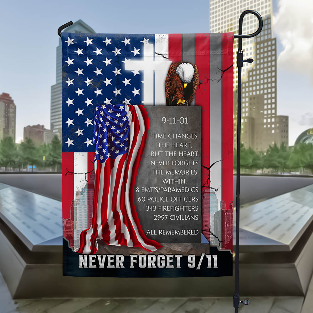 Never Forget 911 Flag September 11 Memorial American Flag
