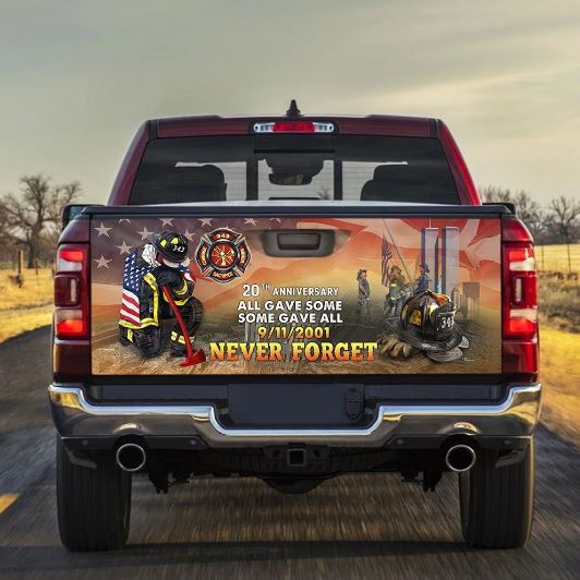 343 firefighter patriotic truck wraps
