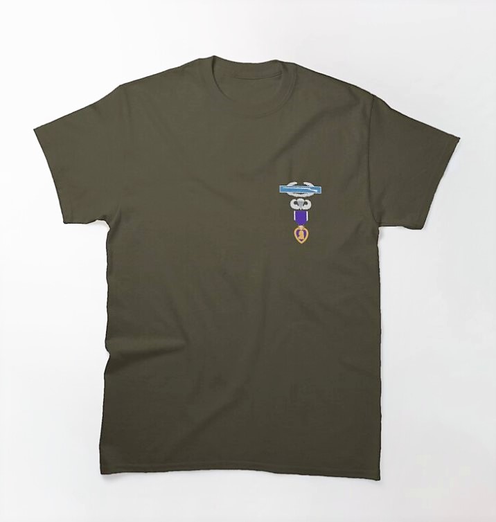 CIB Airborne Purple Heart Classic T-Shirt