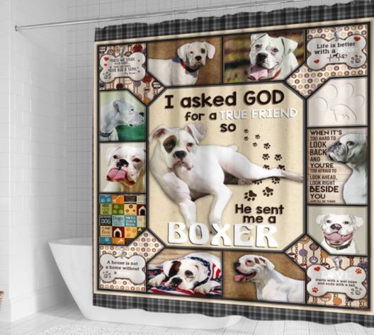 Dog Shower Curtain Dog Lover