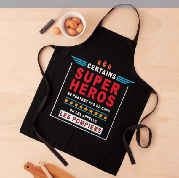 Firefighters are super heroes Apron