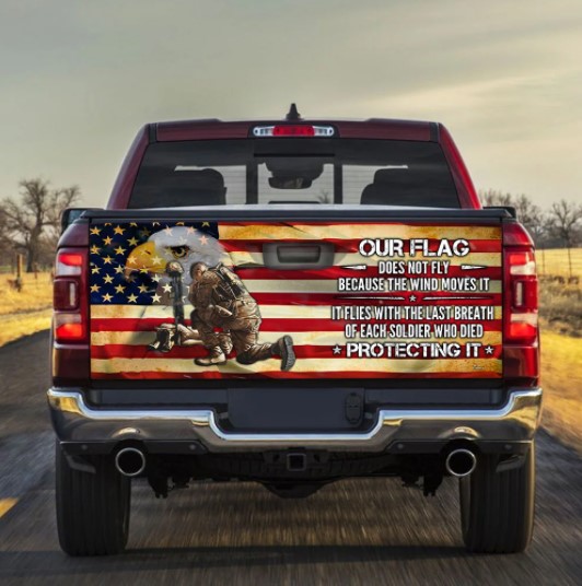 Gifts for army soldiers Soldier Truck Tailgate Decal Sticker Wrap