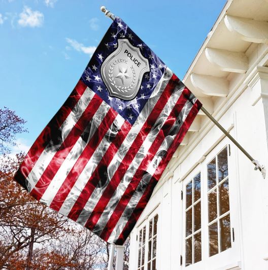 Police American 911 Memorial Flags
