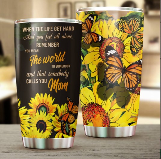 army birthday gifts Sunflower Tumbler To Mom Mother’s Day Gift