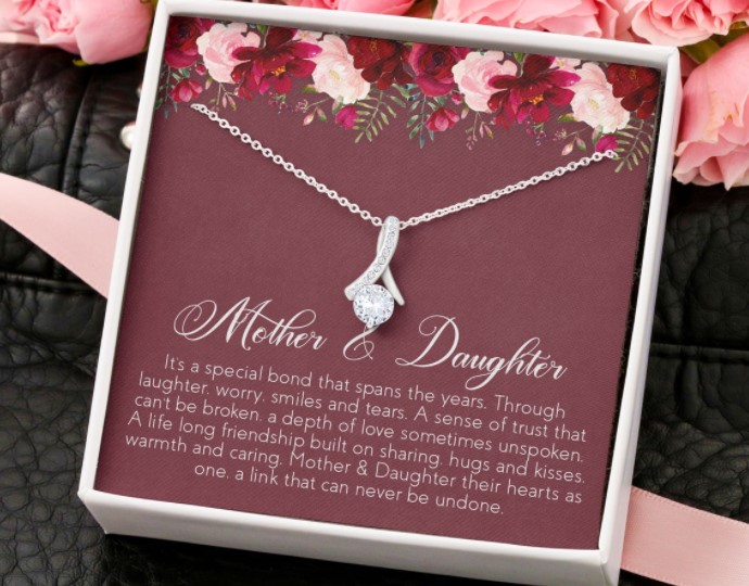 army retirement gifts for her Mother & Daughter Necklace Gifts