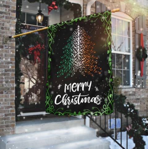 believe christmas yard sign Christmas Tree Irish Flag