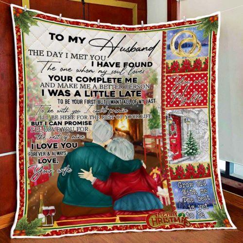 best christmas gifts Old Couple Christmas Quilt Blanket