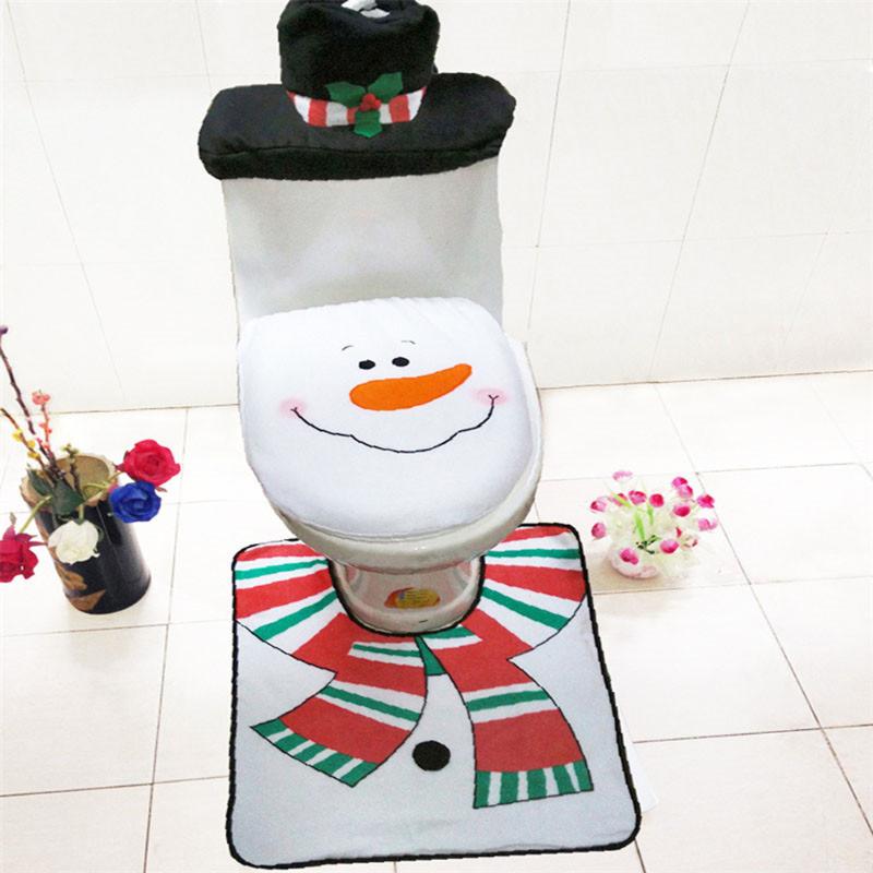 christmas house decor Christmas Bathroom Decor Toilet