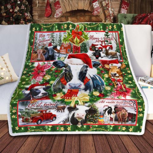 fancy christmas images Christmas Cattle Sofa Throw Blanket