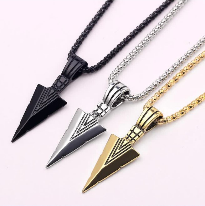 halloween small gifts arrow matte long necklace