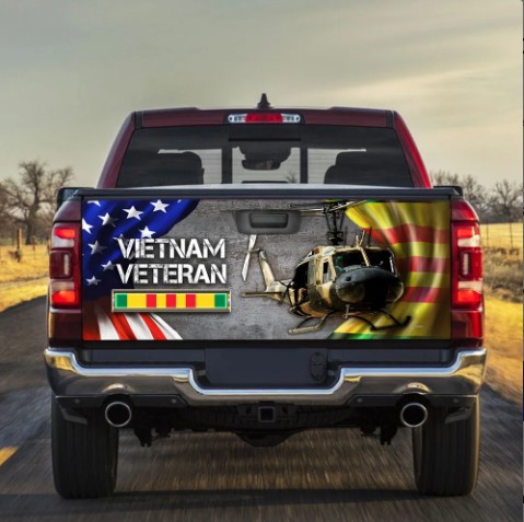 marine gifts for dad Huey Helicopter Vietnam War Memorial Truck Tailgate Decal Sticker Wrap DBD2687F