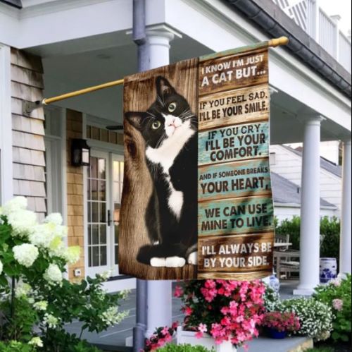 unique gifts for cat lovers Cat I’ll Always Be By Your Side Flag