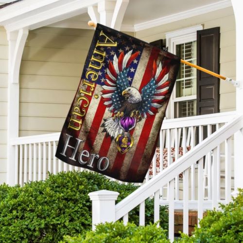united states symbol bald eagle U.S. Army Purple Heart Medal Combat Veteran Eagle Flag