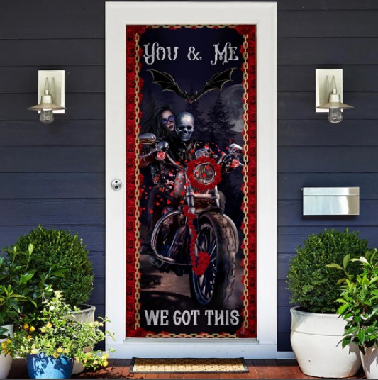 valentine gifts cool army gifts gifts for veterans sketelon biker couple door cover
