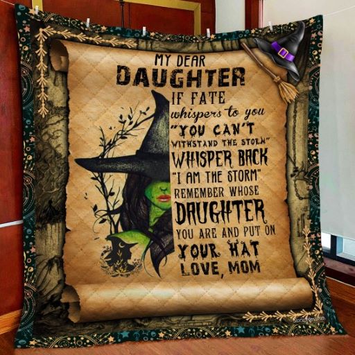witch gifts mom to daughter witch girl quilt blanket