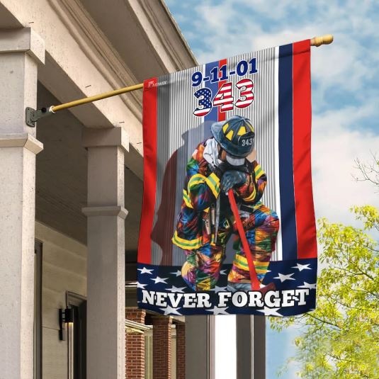 9 11 343 firefighters flag