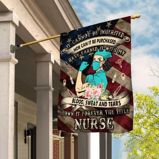 American US Nurse Flag nurse mom gifts