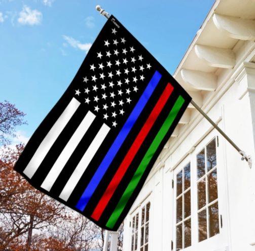 Gifts For Police Officers Police Military and Fire Thin Line American Flag