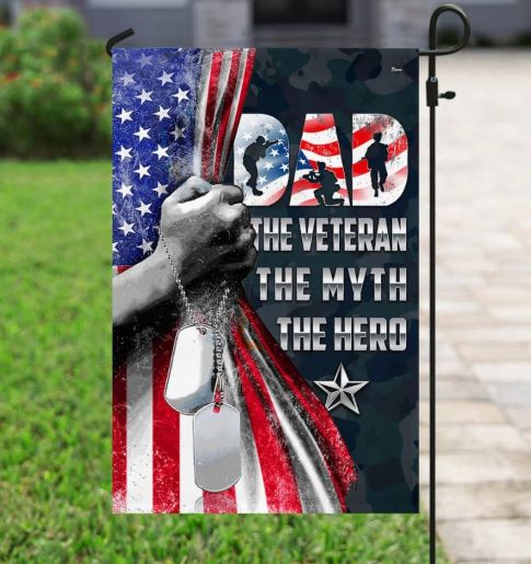 Gifts For Veterans Daddy The Hero Veteran Flag