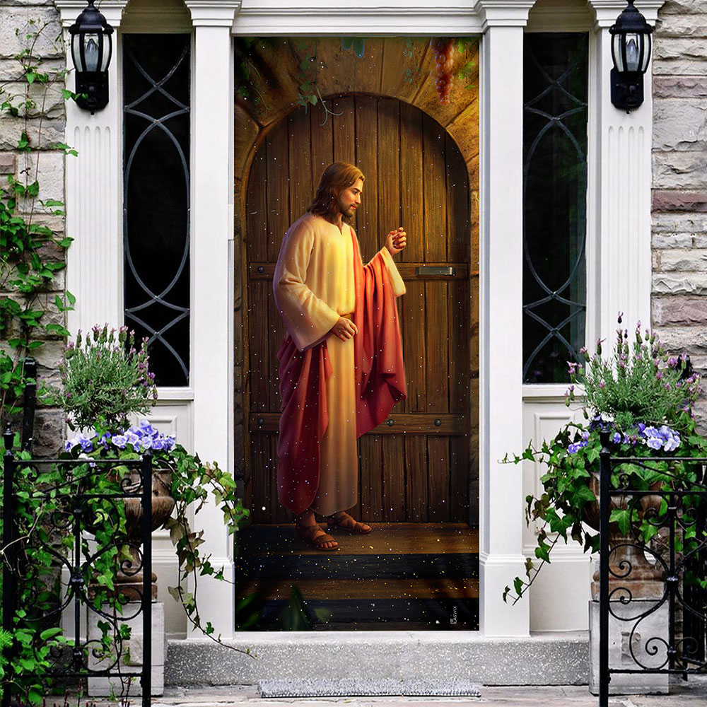 Jesus Knocking On The Door Door Cover