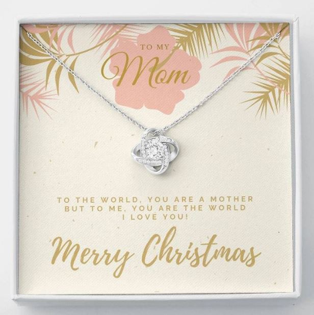 LOVE KNOT NECKLACE CHRISTMAS GIFTs FOR your MOM
