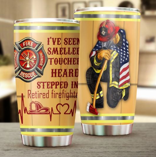 Retired Firefighter Tumbler meaningful gifts for mom