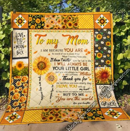 To My Mom You Are The World Quilt Valentines Day Gifts For mom