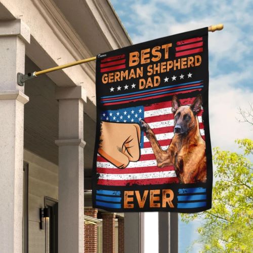 Unique Gifts For Dad Best German Shepherd Dad Ever Flag
