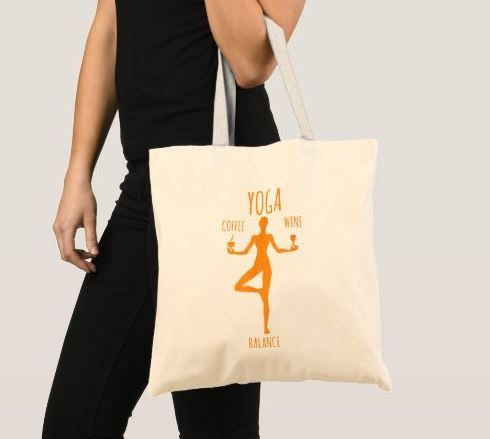 Yoga Balance Tote Bag unique gifts for mom