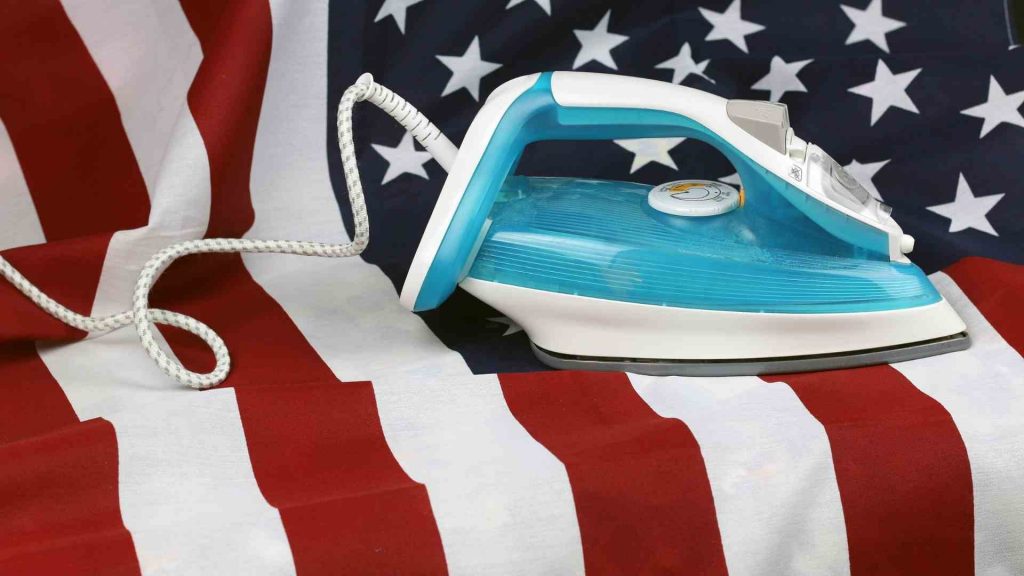 how to iron a flag