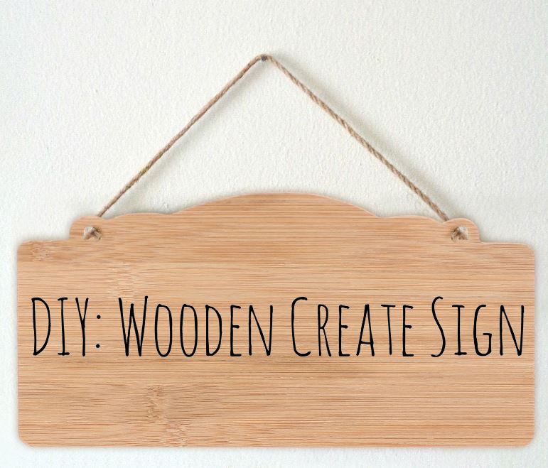How to hang a wooden sign