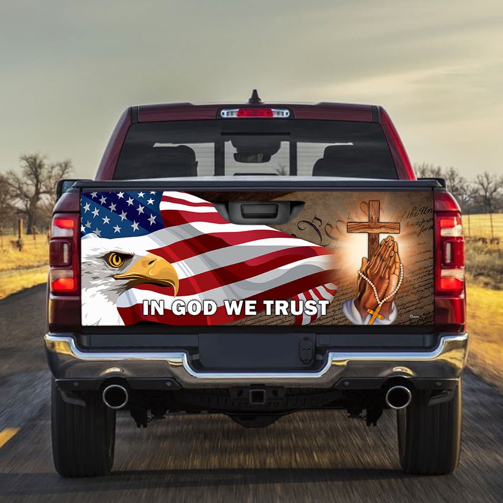 In God We Trust Truck Tailgate Decal
