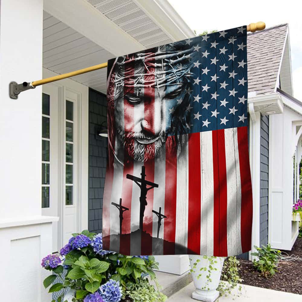 Jesus Christ American Flag