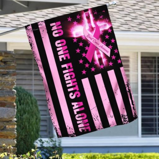 breast cancer american flag