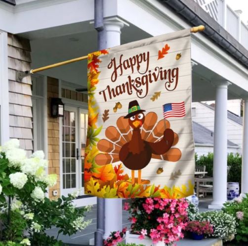 happy thanksgiving images flag