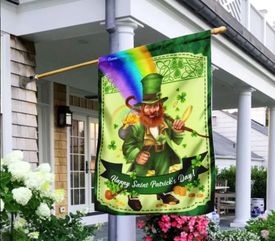 Ireland Happy St Patrick's Day Leprechaun 5'x3' Flag 