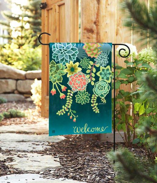 welcome flags for garden