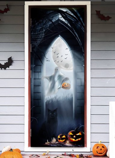 Halloween Door Cover Magic Night