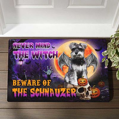 Halloween Doormat Beware Of The Schnauzer