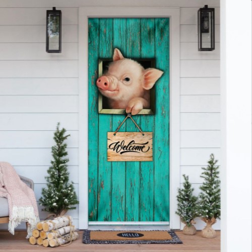 Pig Welcome Door Cover