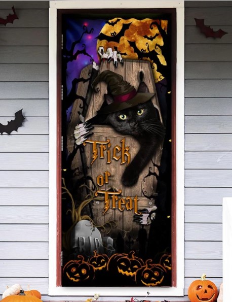 halloween door cover
