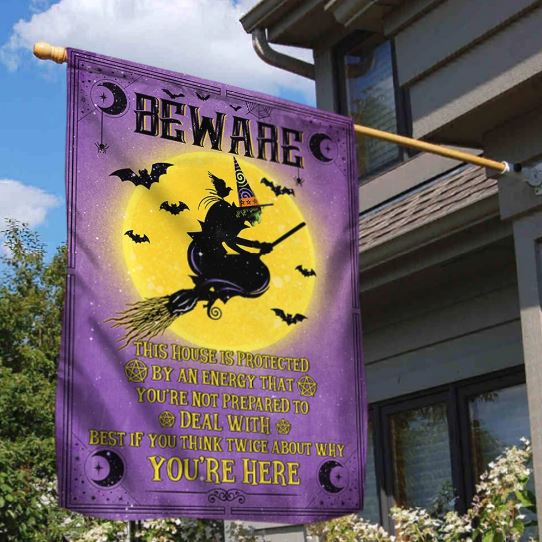 halloween witch flags