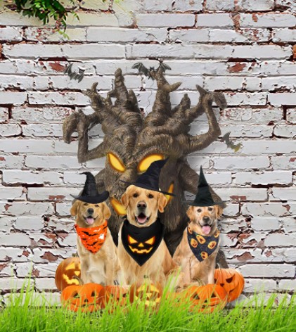 spooky tree Halloween yard sign