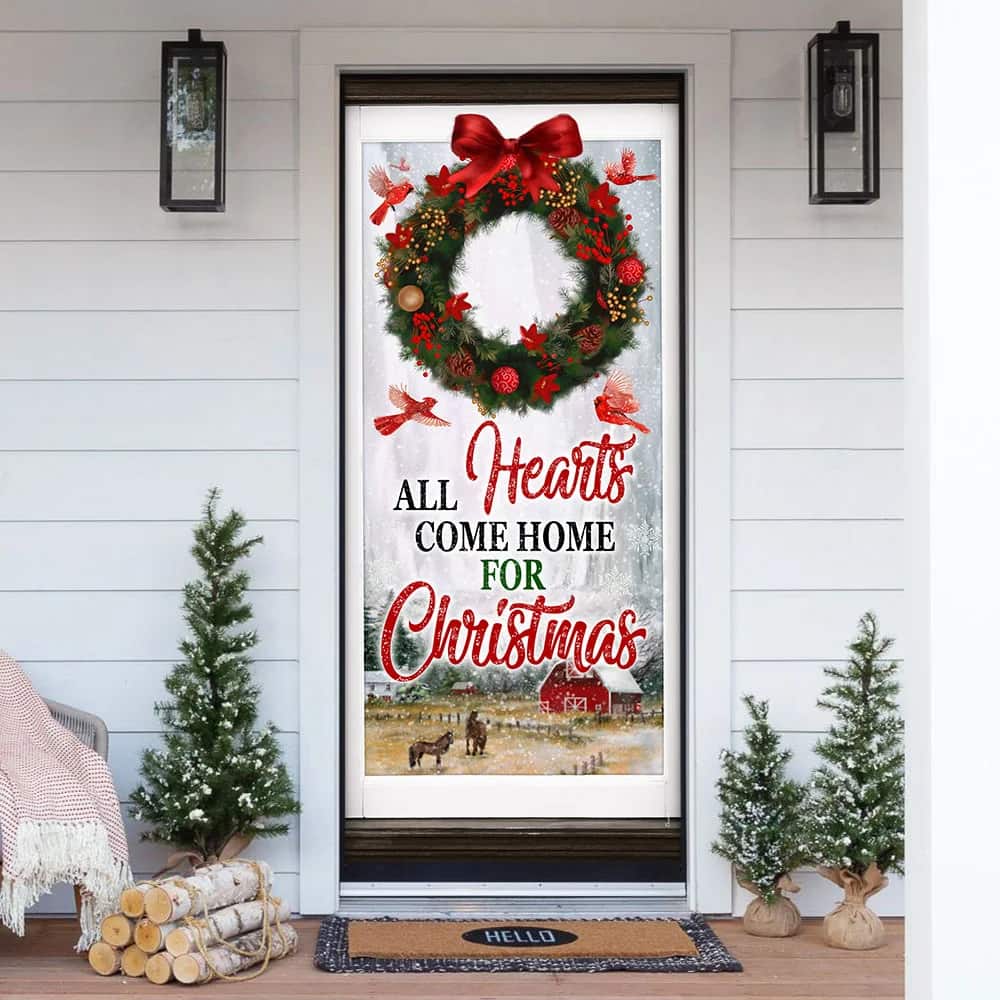 All Hearts Come Home For Christmas Door Cover