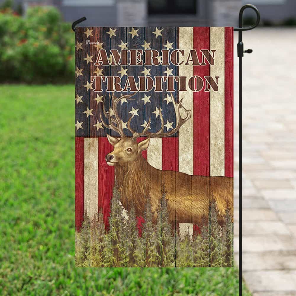 American Tradition Deer Flag Flagwix™ American flag with deer meaning