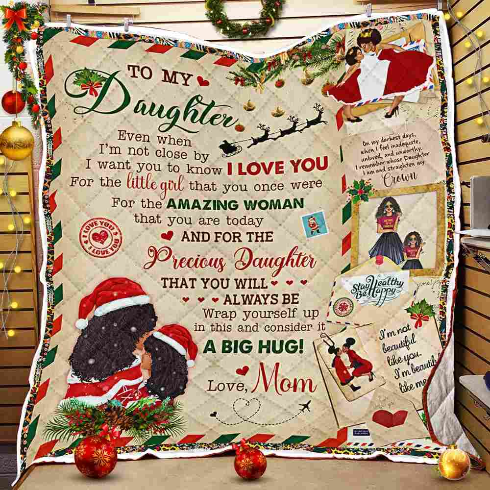 Black Daughter Quilt Blanket