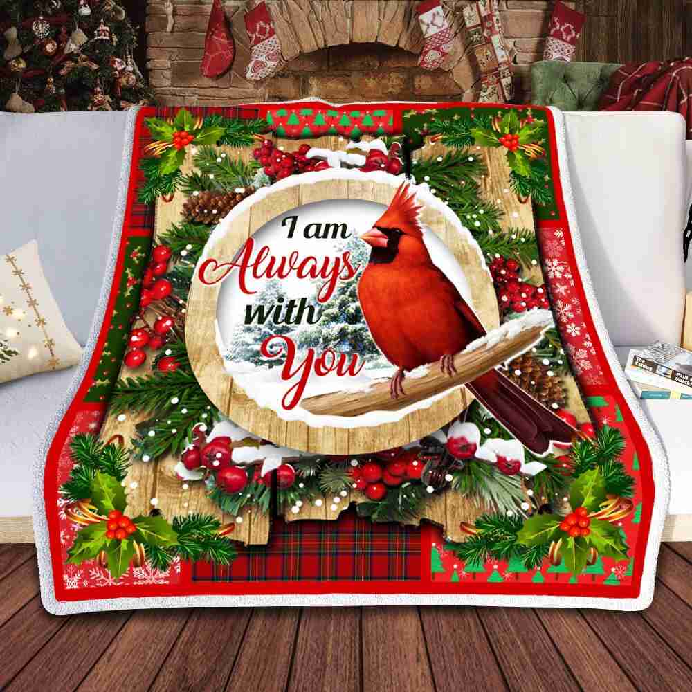 Cardinal Christmas Sofa Throw Blanket
