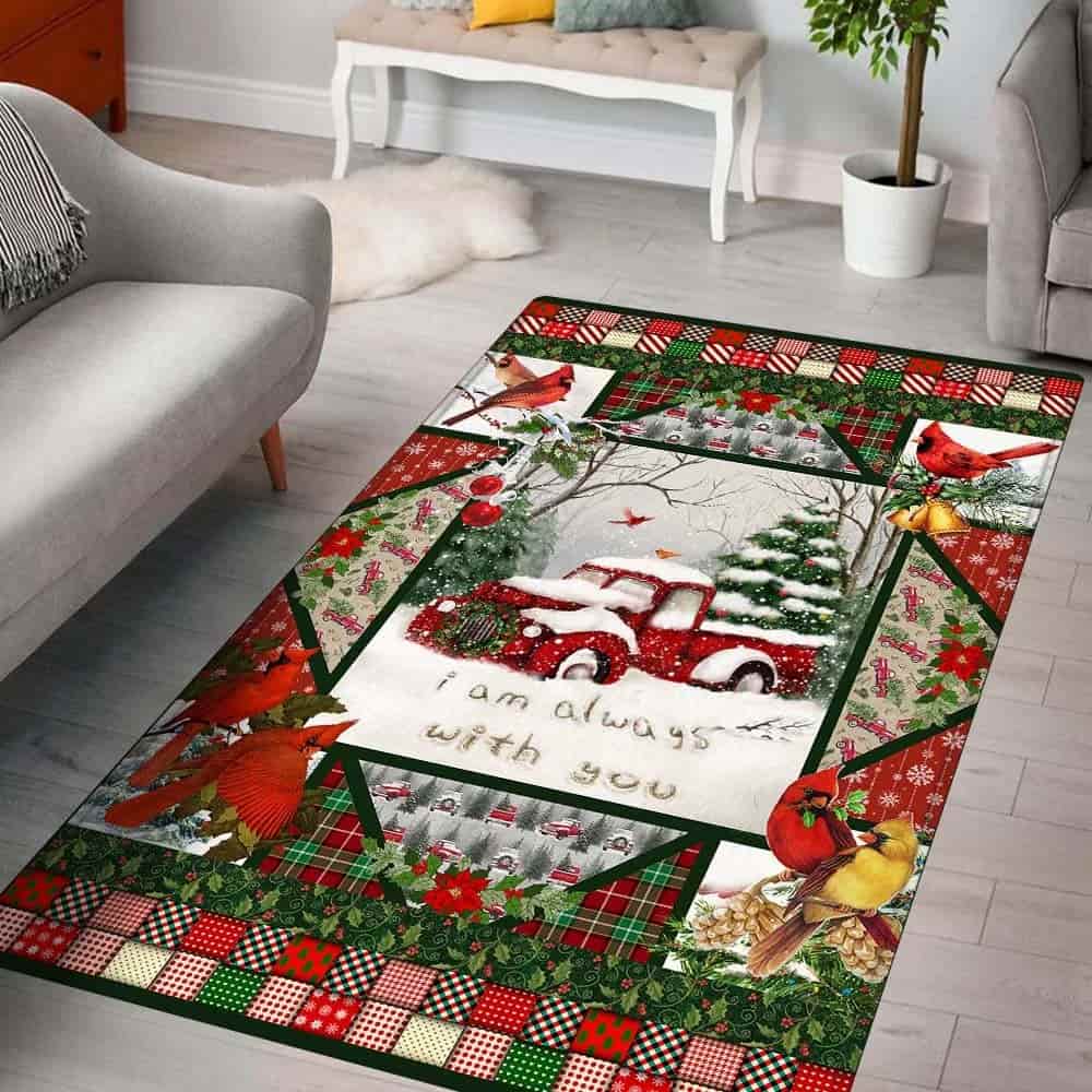 Cardinals Red Truck I Am Always With You Rug