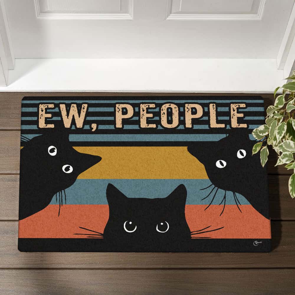 Cat Doormat Funny Cats Ew People Doormat