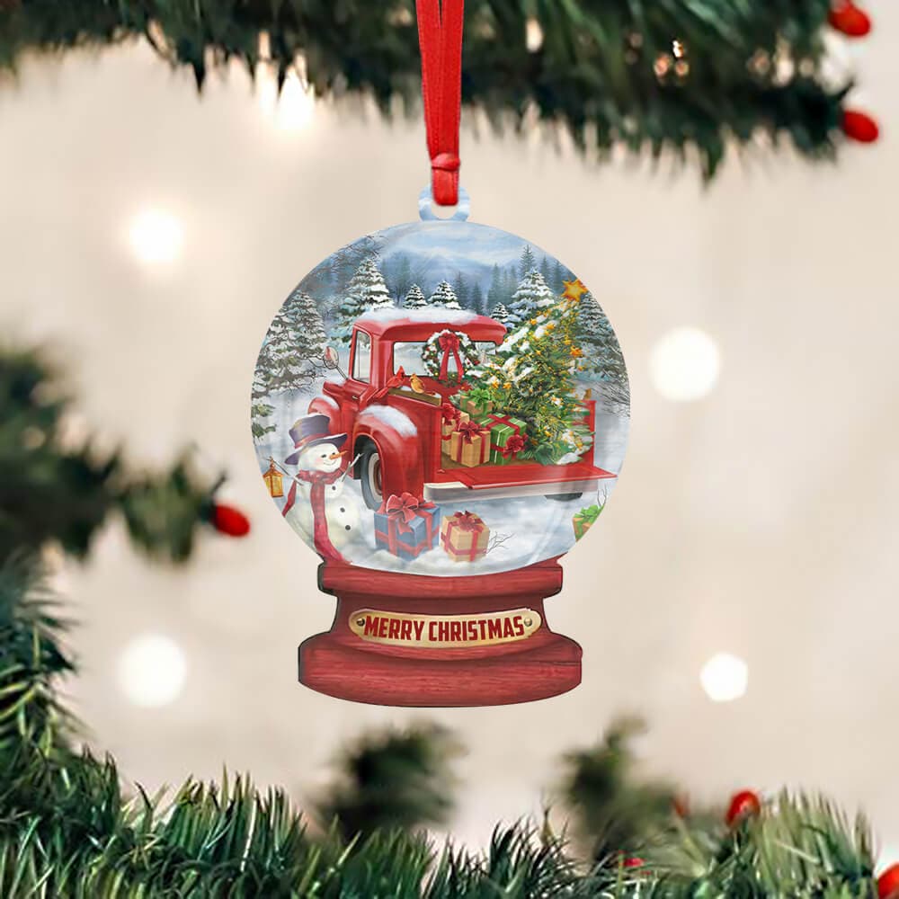 Christmas Custom – Shaped Ornament Snow Globe